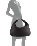 Veneta Intrecciato Maxi Hobo Bag, Black