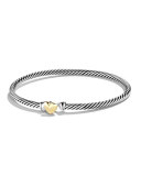 Cable Collectibles Heart Bracelet with Gold