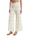 Crochet Wide-Leg Coverup Pants