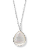 Silver Teardrop Pendant Necklace