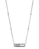 Move Diamond Pendant Necklace in 18K White Gold