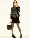 Mink & Beaver Layered Jacket, Black/Gray