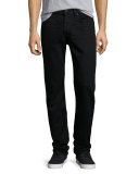 FoolProof Slim Straight-Leg Denim Jeans, Towne Black