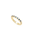 Blue Sapphire Stack Ring, Size 7
