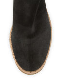 bellamy suede tassel bootie, black