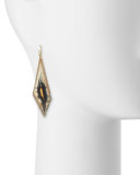 Agate & Diamond Drop Earrings
