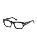 Rectangular Acetate Optical Frames, Black