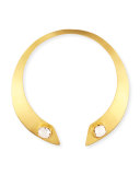 Open-Neck Crystal Collar Necklace