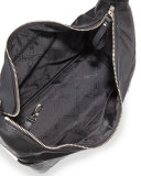 Le Foulonne Small Hobo Bag, Black