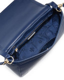 Britten Leather Shoulder Bag, Hudson Bay