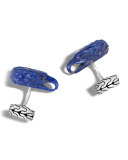 Men's Batu Legends Lapis Lazuli Eagle Head Cuff Links