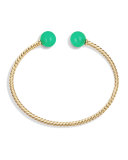 Solari 18K Gold & Chrysoprase Cuff Bracelet