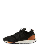 Men's 247 Luxe Trainer Sneaker, Black/Brown