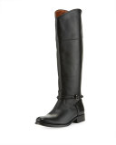 Melissa Seam Leather Knee Boot, Black