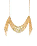 Draping 14K Gold Fringe Necklace