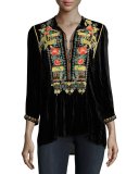 Mandala Embroidered Tunic, Plus Size 