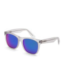 Classic Mirrored-lens Sunglasses, Clear