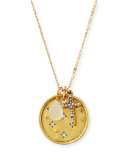 Night Sky & Cross Talisman Pendant Necklace