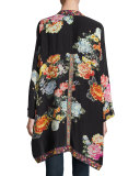 Jazzy Kimono-Style Printed Jacket