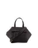 Half-Moon Leather Satchel Bag