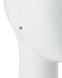 Yin Yang Stud Earring with Diamonds