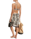 Giselle Kimono/Sarong Coverup, Beige