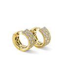 18K Glamazon Stardust Small Diamond Hoop Earrings