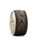 Men's Black Bronze Sapphire Ring