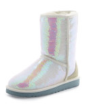 I Do! Sparkles Tall Boot, White