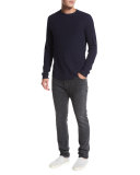 Raw-Edge Crewneck Sweater