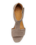 Ollie Leather City Sandal, Medium Gray