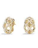 Venetian Quatrefoil Earrings with Diamonds in Gold