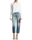 Le Original Patch Jeans, Rose Lake