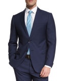 M-Line Solid Two-Piece Wool Suit, Navy