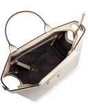 Le Pliage Heritage Medium Handbag with Strap, Ecru