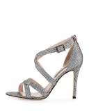 Strut Strappy Sparkle Sandal, Silver