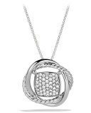 11mm Pave Diamond Infinity Necklace