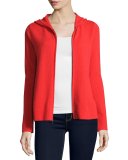 Zip-Front Drawstring Hoodie