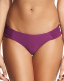 Daisy Shirred-Side Swim Bottom, Sangria