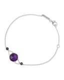 Deco Haze Amethyst & Black Diamond Bracelet
