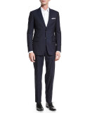 Brera Two-Piece Wool Suit, Navy