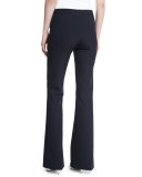Tulira Techno Boot-Cut Pants, Navy