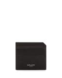 Men's Fragments Leather Credit Card Holder, Black