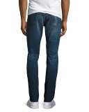 Graduate Straight-Leg Denim Jeans, Blue