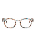 Let Me See Square Readers, Blue/Tortoise