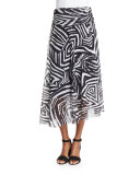 Tribal-Print Maxi Skirt