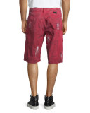 Dirty-Effect Cargo Shorts