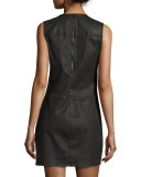 The Shift Dress, Black Coated