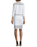 Milano Knit Contour Tank, Alabaster