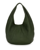 Cervo Large Leather Hobo Bag